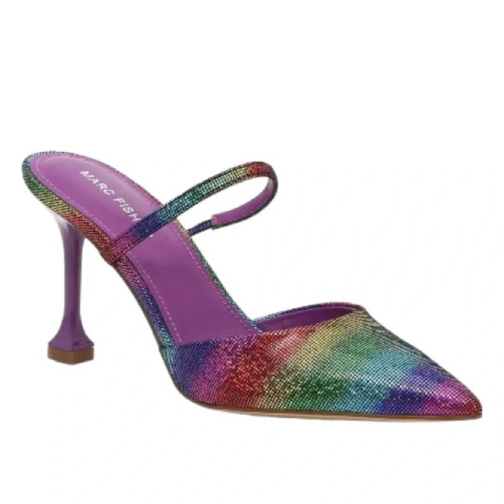 Marc Fisher Hadais 2 Rainbow Shimmer Pumps - Picture 2 of 9